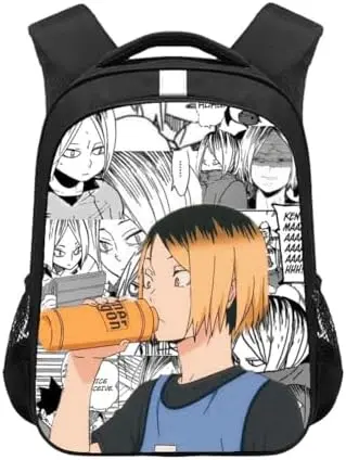 Mochila Escolar Haikyuu Kenma Kozume Collage Manga