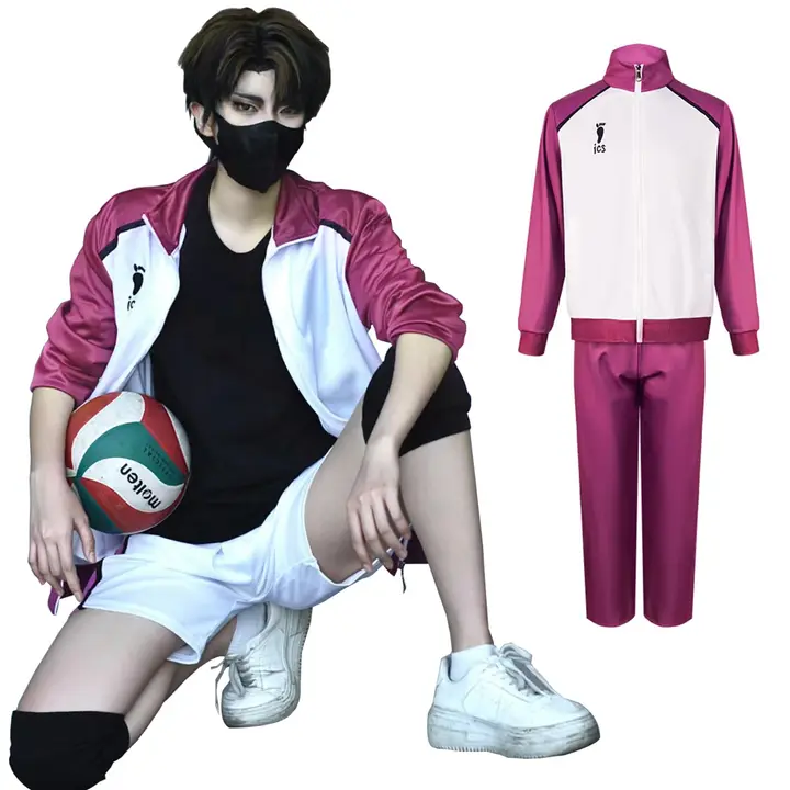 Fiamll — Cosplay Nekoma Karasuno Uniform Kotaro Bokuto/Akaashi Keiji Cosplay Ropa deportiva Voleibol