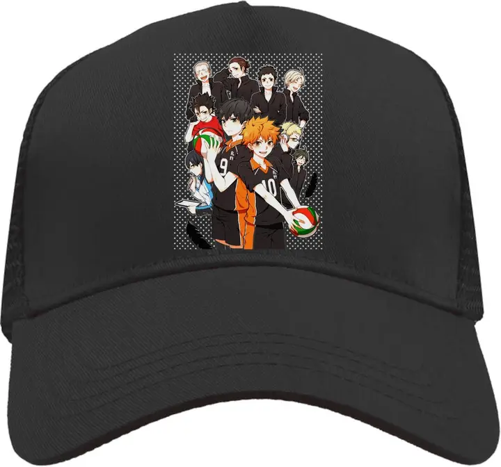 Functon+ — Characters - Gorra de camionero ajustable con parte trasera de malla, informal, color neg