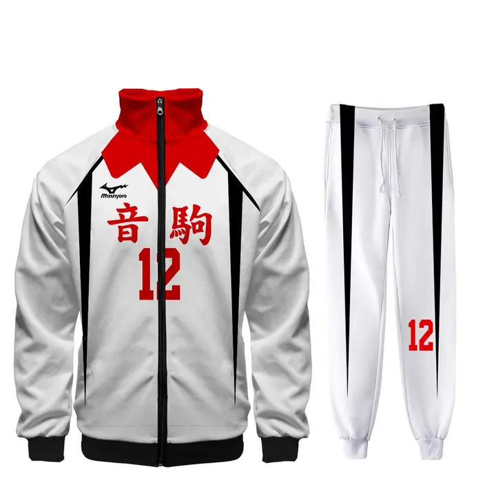 Zhongkaihua — Conjunto de chaqueta y pantalones deportivos de anime para cosplay, Karasuno Nekoma Ao