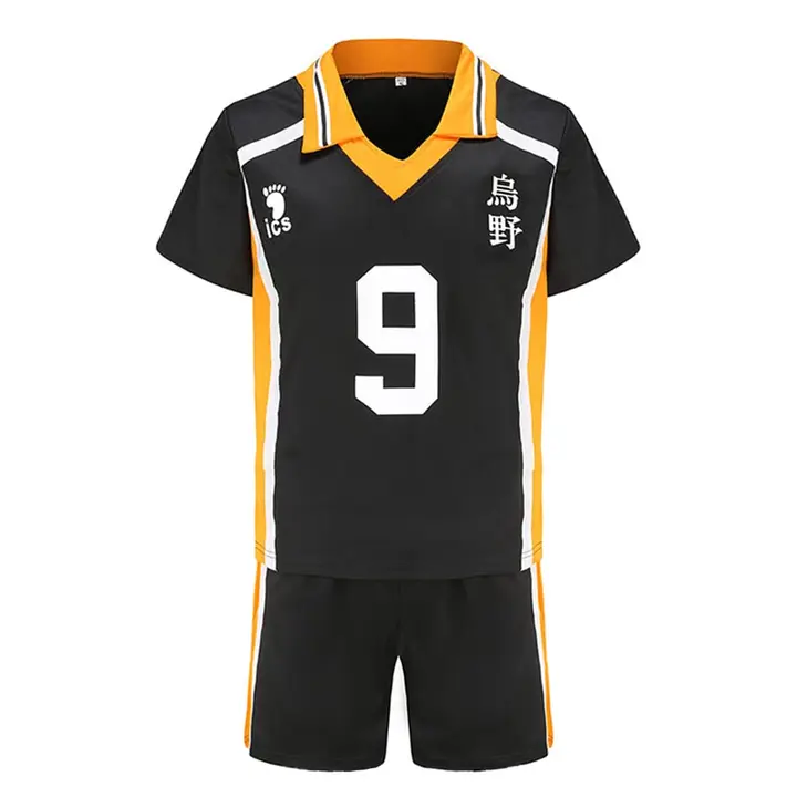 Zhongkaihua — Cosplay Hinata Shoyo - Disfraz completo de anime Karasuno High Uniforme Sportswear, Ha