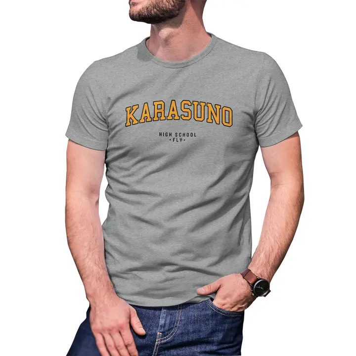 B&S Boutique — Karasuno High School Fly Anime Haikyuu Camiseta De Hombre