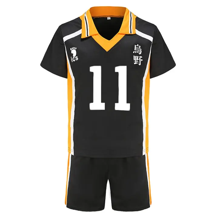 Zhongkaihua — Cosplay Hinata Shoyo - Disfraz completo de anime Karasuno High Uniforme Sportswear, Ha