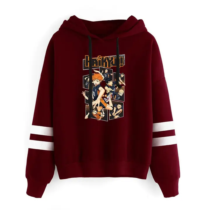 LKY STAR — Merch Sudaderas con Capucha Impresión Sweatshirt Langarm para Niños Niñas Hinata Shoyo Hi