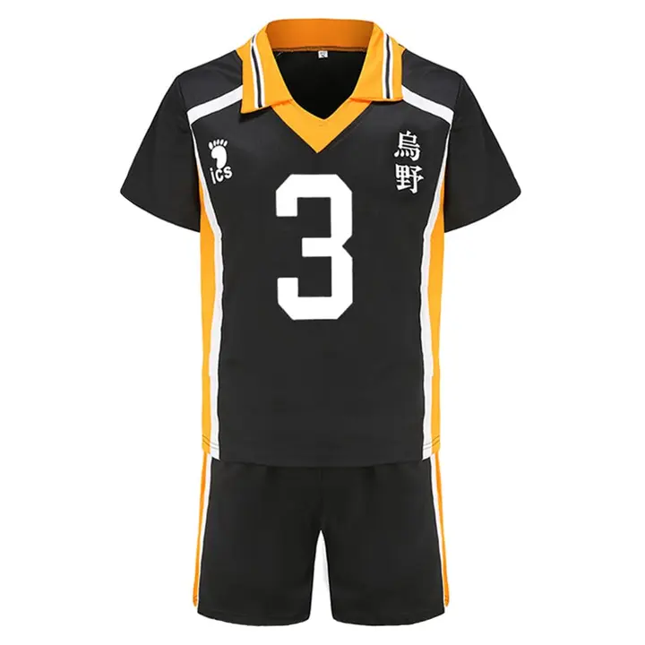 Zhongkaihua — Cosplay Hinata Shoyo - Disfraz completo de anime Karasuno High Uniforme Sportswear, Ha