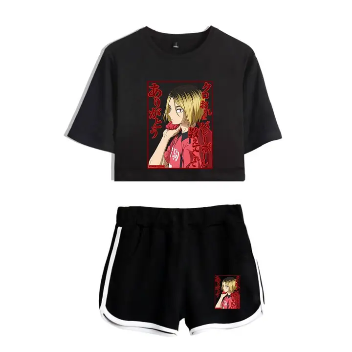 LKY STAR — Camisetas y Pantalones Cortos Deportivos Sets Hinata Shoyo Cosplay Conjuntos de Top y Pan