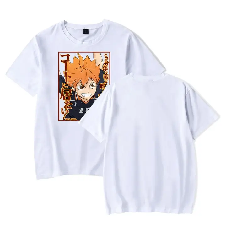 LKY STAR — Anime Camisetas para Hombres Mujeres T-Shirt Hinata Shoyo Tobio Kageyama Cosplay Tees