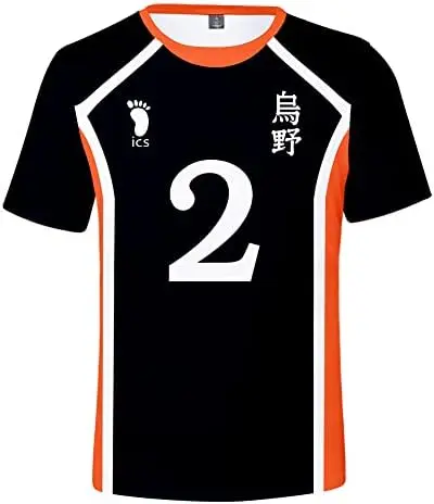Camiseta Cosplay Haikyuu Karasuno Nº2 Karasuno