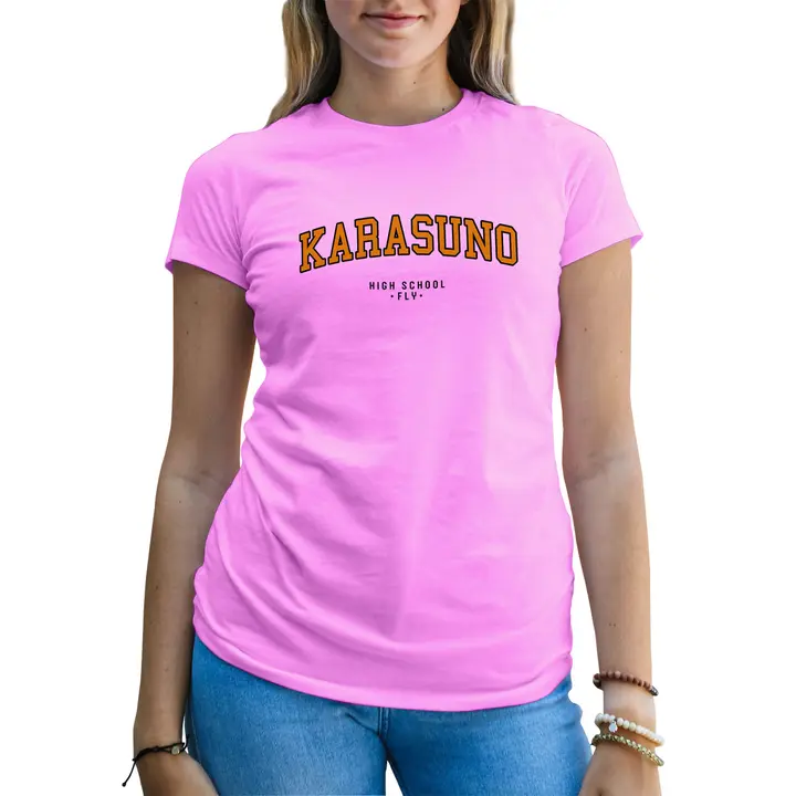 B&S Boutique — Karasuno High School Fly Anime Haikyuu Camiseta De Mujer