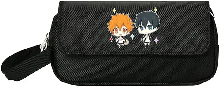 Estuche Escolar Haikyuu Hinata y Kageyama Chibi Brillante