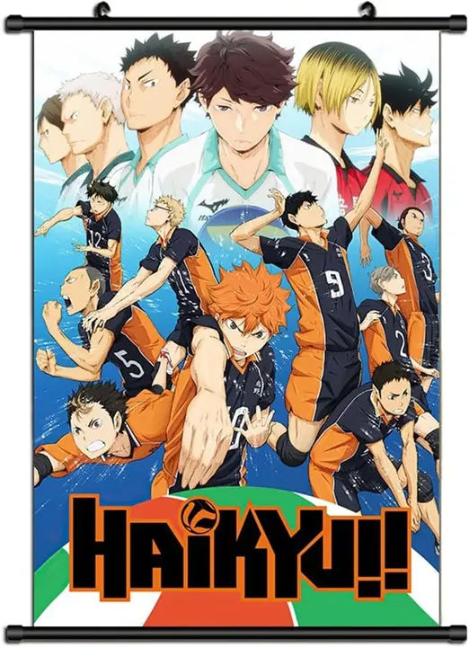 Banner de Tela Haikyuu Hinata Shoyo y Kageyama Tobio