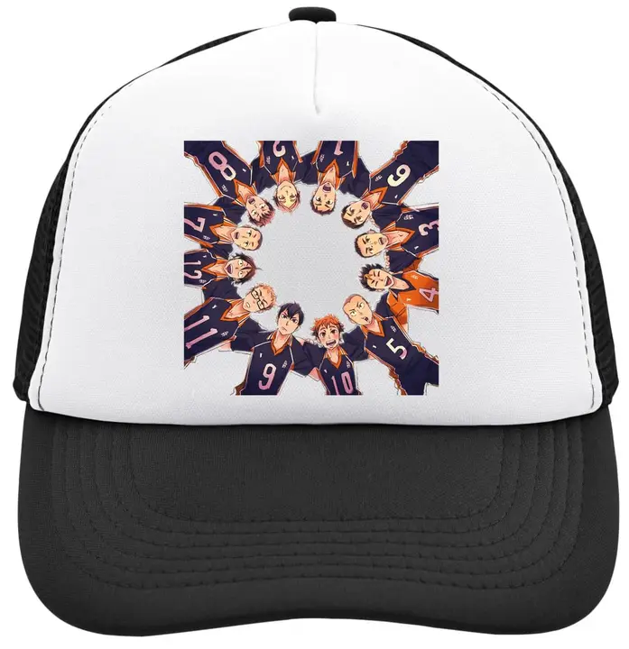 Functon+ — Members Standing in A Perfect Circe Artwork - Gorra de camionero ajustable con parte tras