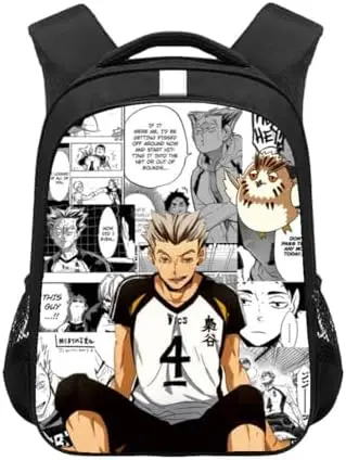 Mochila Escolar Haikyuu Bokuto Koutarou Estilo Manga