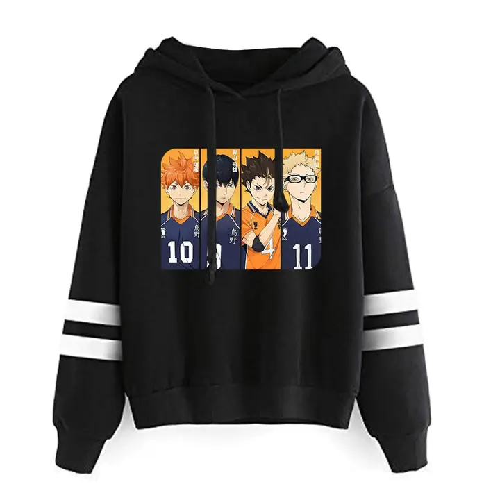 LKY STAR — Merch Sudaderas con Capucha Impresión Sweatshirt Langarm para Niños Niñas Hinata Shoyo Hi
