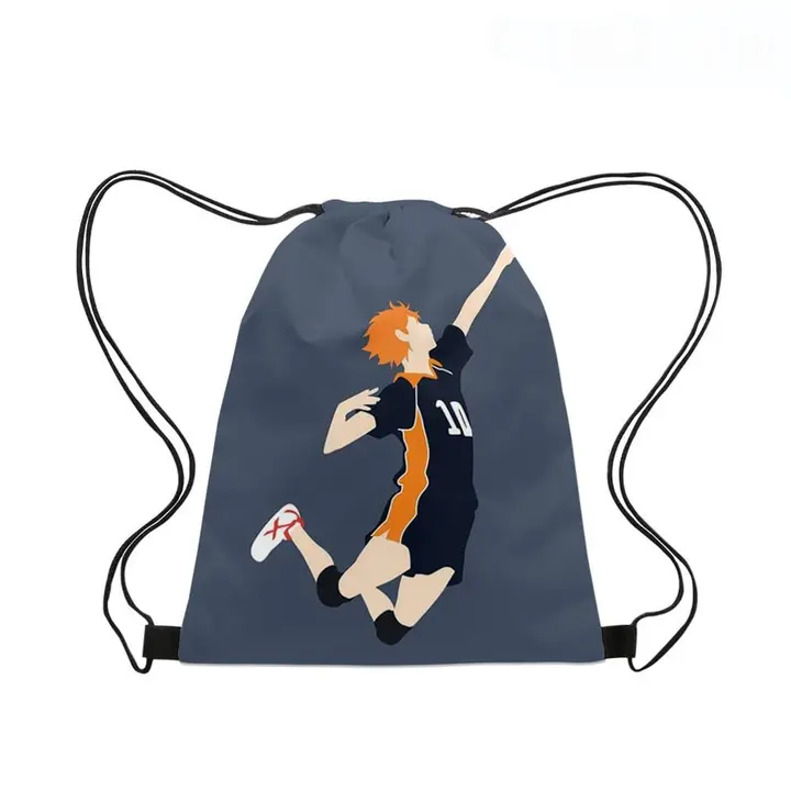 Roffatide — Anime Bolsa de la cuerda Oxford Drawstring Backpack Bolsa de la cuerda Sports Basketball