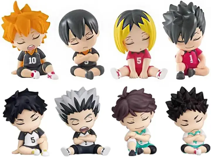 Figura Haikyuu Pack 8 Chibi Sentados (combo A)