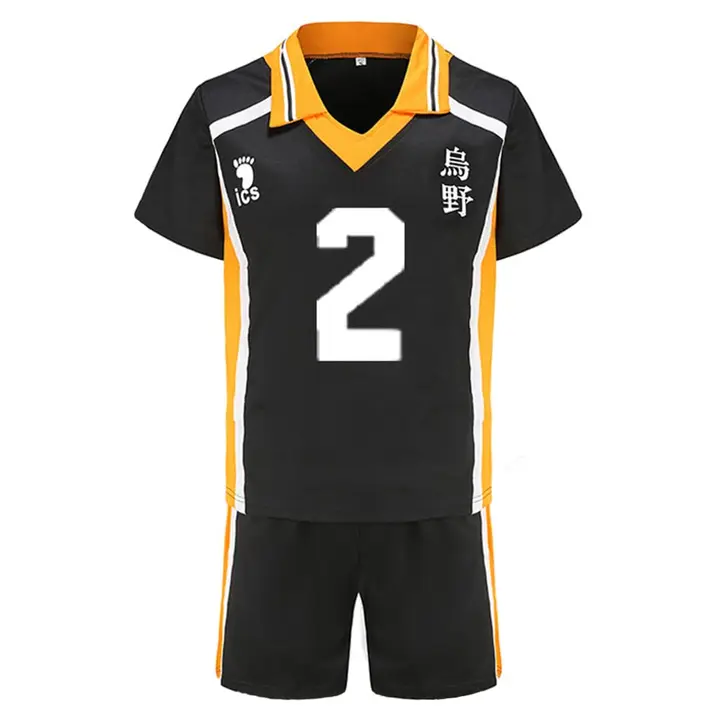 Zhongkaihua — Cosplay Hinata Shoyo - Disfraz completo de anime Karasuno High Uniforme Sportswear, Ha