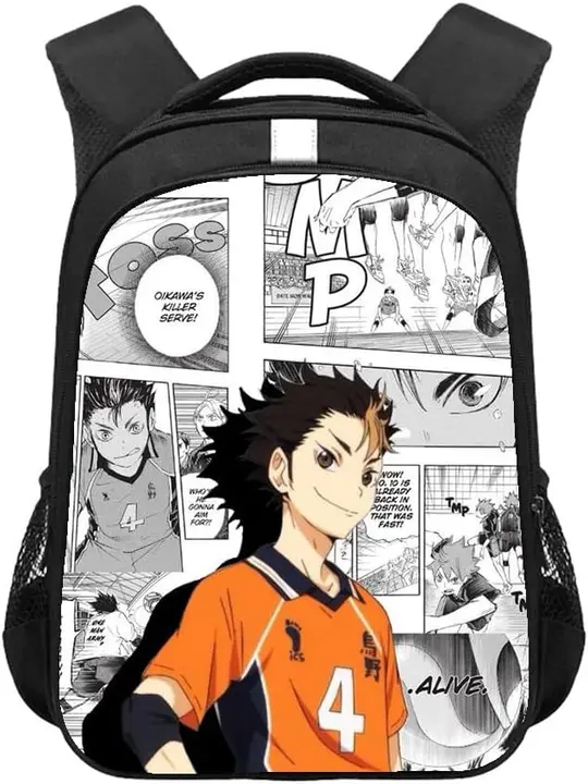 Mochila escolar Haikyuu Nishinoya Yu (estilo manga)