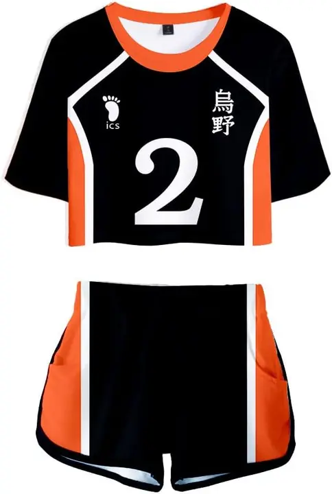 Conjunto crop top + shorts Haikyuu Sugawara Koushi (Karasuno)
