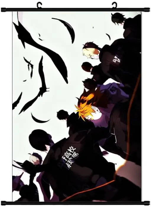 Póster Pergamino Haikyuu Hinata Silueta Artística