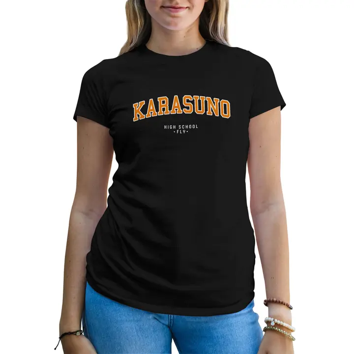 B&S Boutique — Karasuno High School Fly Anime Haikyuu Camiseta De Mujer
