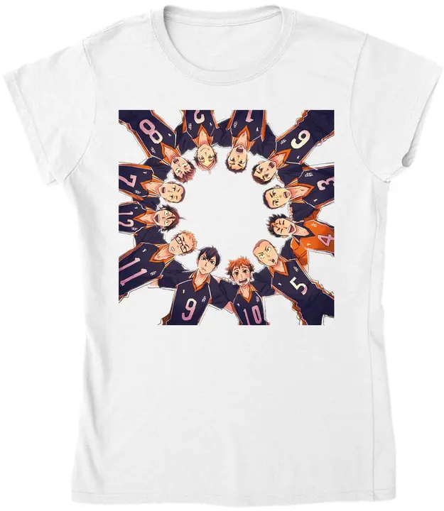 Members Standing in A Perfect Circe Artwork - Camiseta para mujer, color blanco