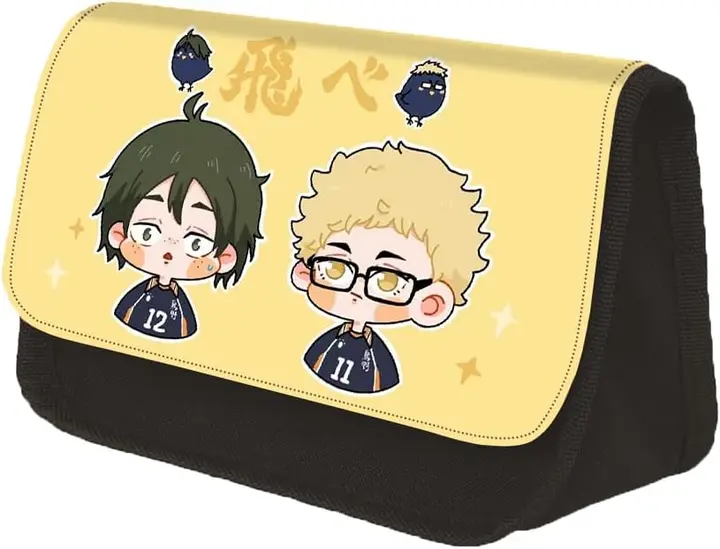 Estuche Escolar Haikyuu Tsukishima y Yamaguchi «Vuela»