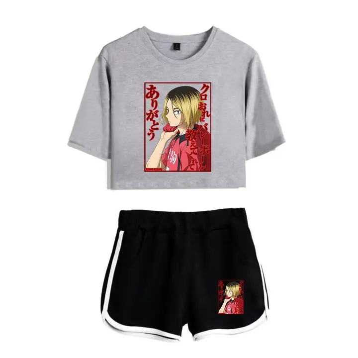 LKY STAR — Camisetas y Pantalones Cortos Deportivos Sets Hinata Shoyo Cosplay Conjuntos de Top y Pan