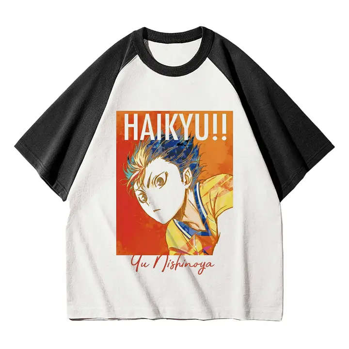 Jilijia — Camiseta de manga corta de anime Karasuno High Shoyo Hinata/Tobio Kageyama 3D de dibujos a