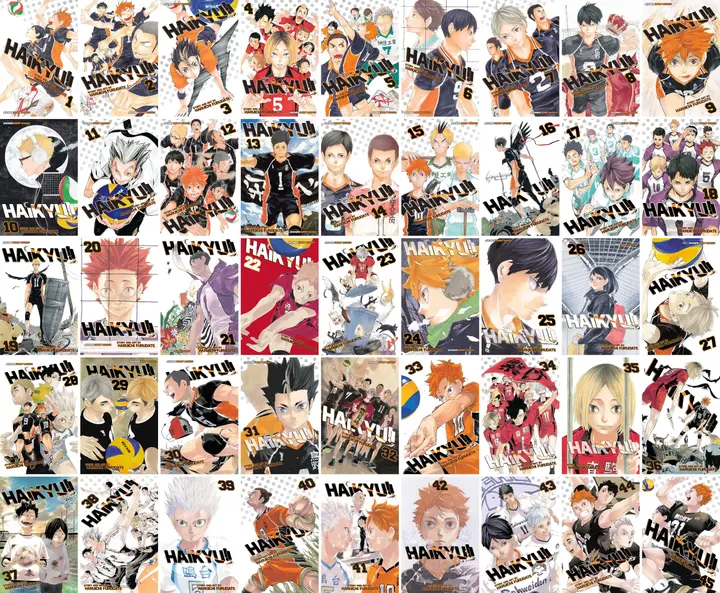 Pack Manga Haikyuu Tomos 1-45 en Inglés