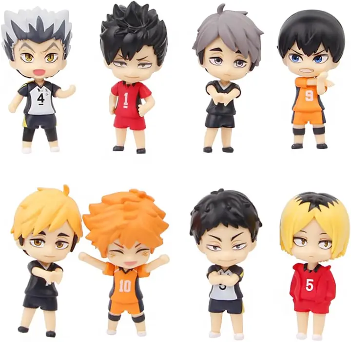 Figura Haikyuu Elenco Completo (8 figuras) — Tongyundacheng