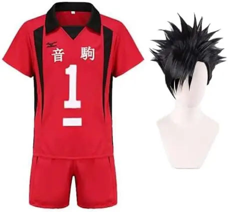 Disfraz Cosplay Camiseta y Peluca Kuroo Tetsurou (Nekoma) (Nº1)