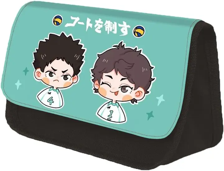 Estuche Escolar Haikyuu Dúo Uniforme Turquesa