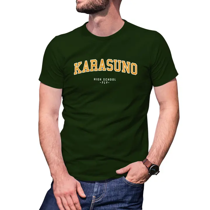 B&S Boutique — Karasuno High School Fly Anime Haikyuu Camiseta De Hombre