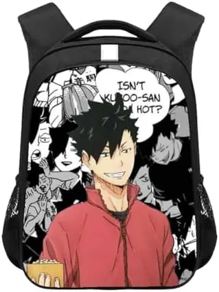 Mochila Escolar Haikyuu Kuroo Tetsurou Collage Manga