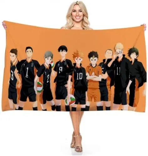 Toalla de Playa Haikyuu Equipo Karasuno (70x140 cm)