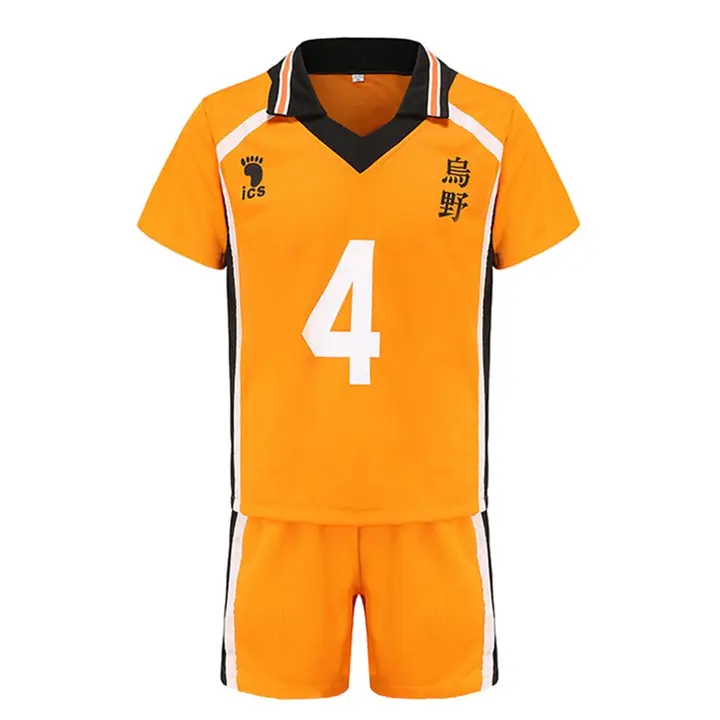 Zhongkaihua — Cosplay Hinata Shoyo - Disfraz completo de anime Karasuno High Uniforme Sportswear, Ha