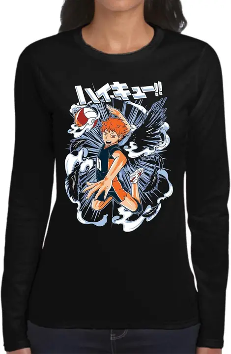 Camiseta Manga Larga Haikyuu Karasuno — The Fan Tee