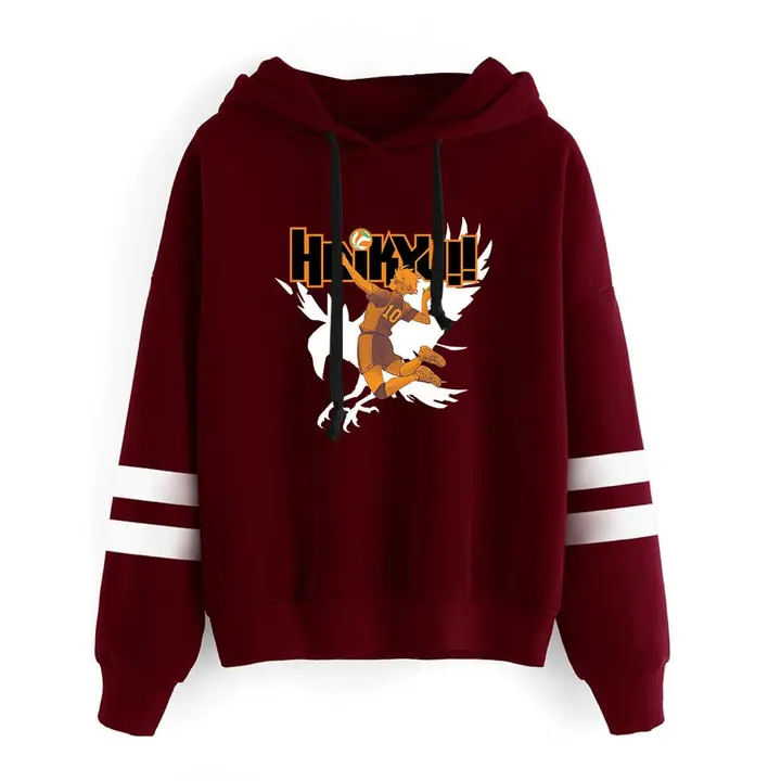 LKY STAR — Merch Sudaderas con Capucha Impresión Sweatshirt Langarm para Niños Niñas Hinata Shoyo Hi