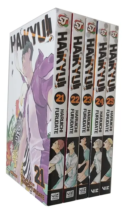 Pack Manga Haikyuu Tomos 21-25 en Inglés