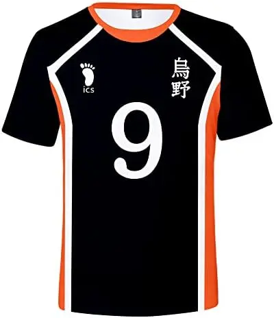 Camiseta Cosplay Haikyuu Karasuno Nº9 Karasuno