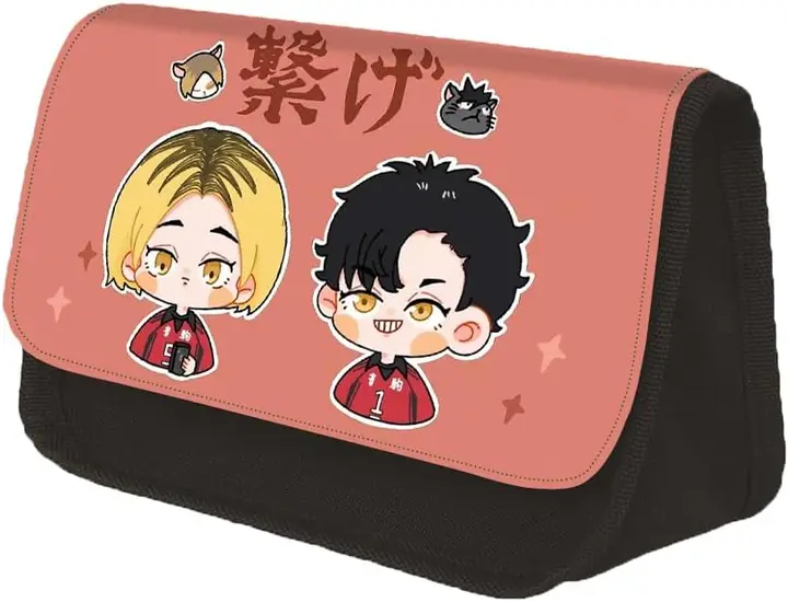 Estuche Escolar Haikyuu Dúo Uniforme Rojo Nekoma