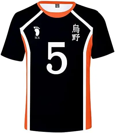 Camiseta Cosplay Haikyuu Karasuno Nº5 Karasuno