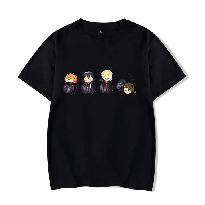 Huacaiyu — Camiseta para Hombre y Mujer, Karasuno Algodón Verano Camiseta Impreso Hinata Shoyo Cospl