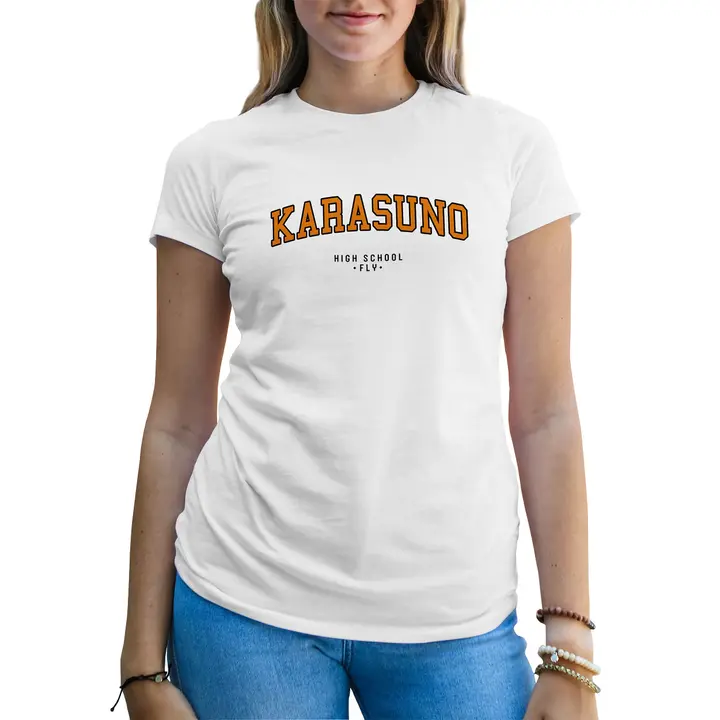 B&S Boutique — Karasuno High School Fly Anime Haikyuu Camiseta De Mujer