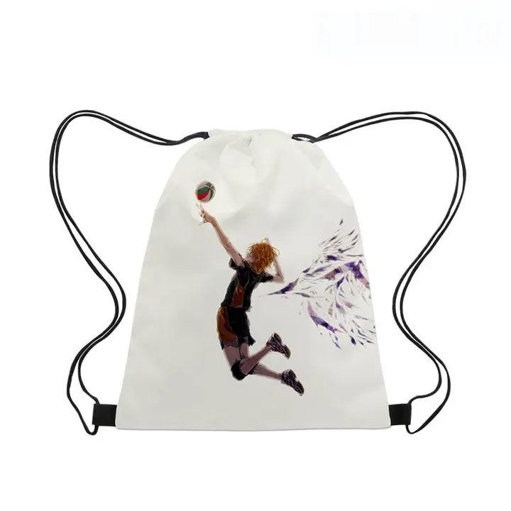 Roffatide — Anime Bolsa de la cuerda Oxford Drawstring Backpack Bolsa de la cuerda Sports Basketball