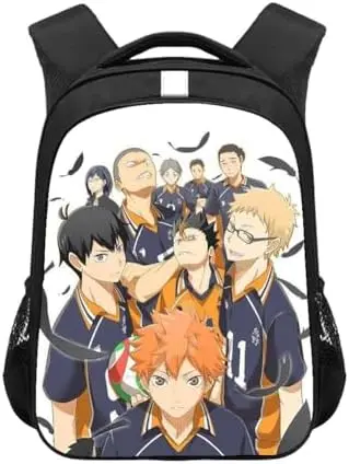 Mochila Escolar Haikyuu Equipo Karasuno Completo
