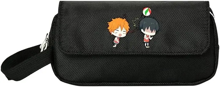Estuche Escolar Haikyuu Hinata y Kageyama Jugando al Vóley