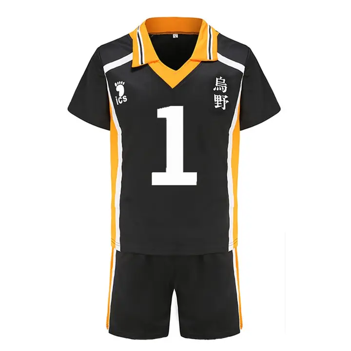 Zhongkaihua — Cosplay Hinata Shoyo - Disfraz completo de anime Karasuno High Uniforme Sportswear, Ha